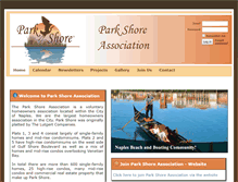 Tablet Screenshot of parkshoreassociation.com